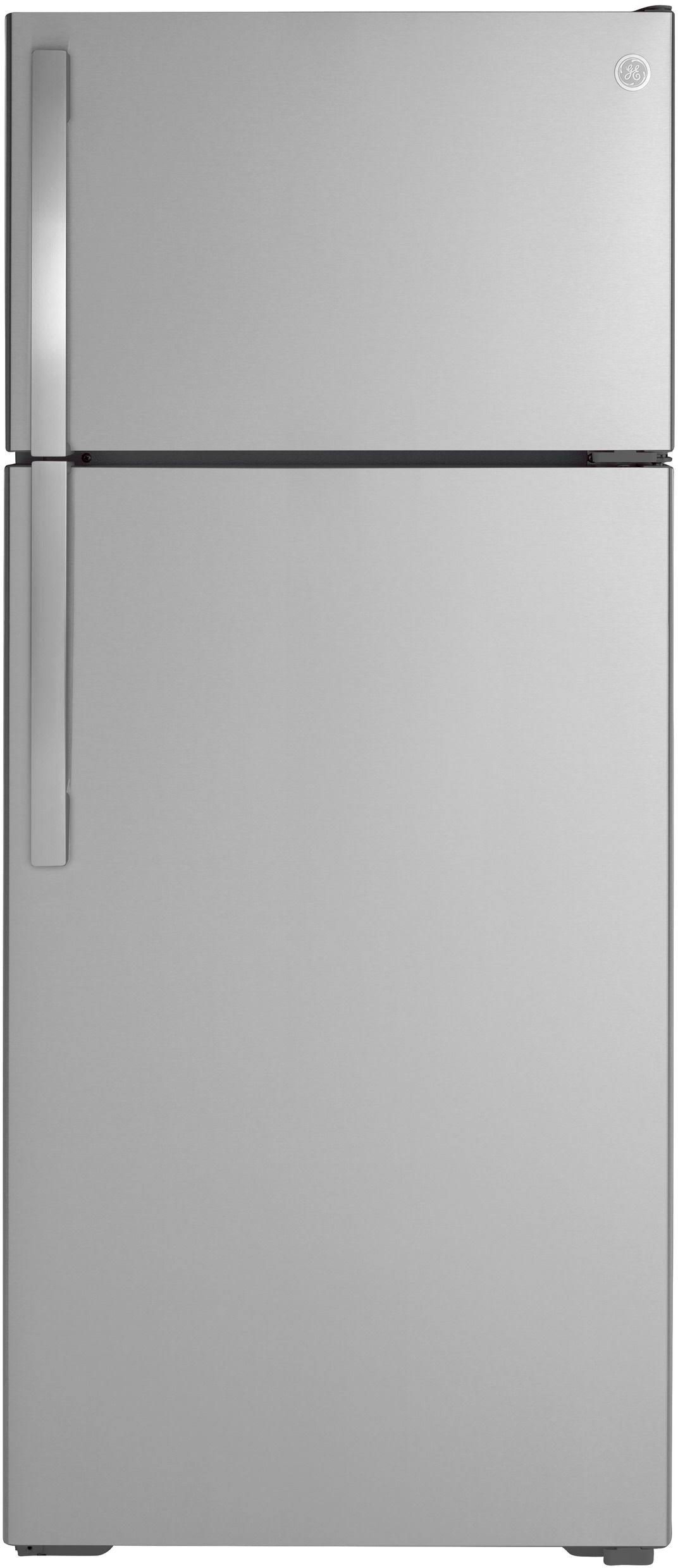 GE 17.5 Cu. ft. Stainless Steel Top Freezer Refrigerator-GTS18GSNRSS