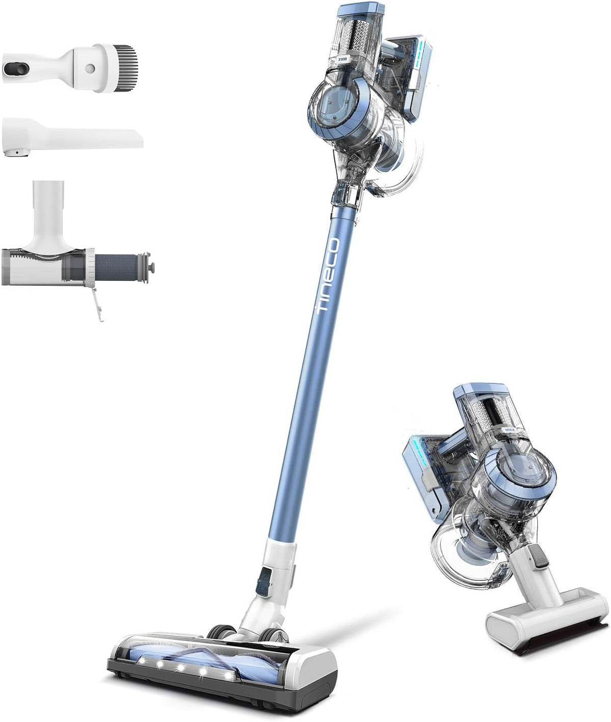 Tineco A11 Hero Cordless Lightweight Stick/Handheld Vacuum Cleaner, 450W Motor for Ultra Powerful Suction for Carpet, Hard Floor & Pet