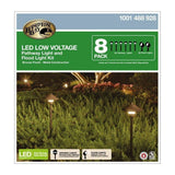 Hampton Bay Low-Voltage Bronze Outdoor LED Landscape Path Light Kit 8-pack