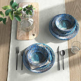 Certified International Radiance Teal Melamine 12 PC Dinnerware Set