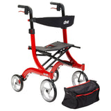 Drive Medical Nitro Euro Style Rollator Walker (Red)