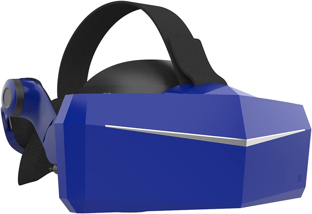 Pimax Vision 8K X VR Headset with Dual Native 4K CLPL Displays, 200 Degrees FOV, Fast-Switched Gaming RGB Pixel Matrix Panels for PC VR Steam Games Videos, USB Powered, Modular Audio Strap