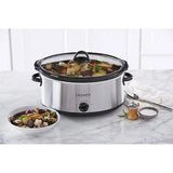 Crock-pot Scv700ss Stainless Steel 7-Quart Oval Manual Slow Cooker, 7 Quart