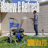 Westinghouse WPX3400 Gas Pressure Washer, 3400 PSI and 2.6 Max GPM, Onboard Soap Tank, Spray Gun and Wand, 5 Nozzle Set, for Cars/Fences/Driveways/Homes/Patios/Furniture