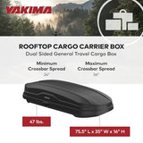 Yakima Roof Cargo Carrier, Vehicle Rooftop Hard Shell Travel Storage Box with SKS Lock, SkyBox NX XL, 18 Cubic Feet, Black