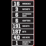 2025 Craftsman 450-Piece Mechanics Tool Set, Ratchet Socket Hand Wrench Toolset
