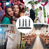 Wireless Microphone System, Phenyx Pro Quad Channel Cordless Mic Set with Metal Handheld Mics, 4×40 Channels, Auto Scan, Long Distance 328ft, Ideal for DJ, Church, Outdoor Events (PTU-7000A)