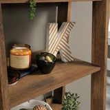 Sauder Trestle 5-Shelf Bookcase – Vintage Oak