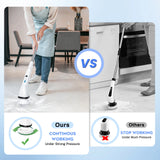VAVSEA Electric Spin Scrubber,Cleaning Brush for Bathroom,1.5H 300RPM Shower Scrubber Kit for Floor Tile Bathtub,51 inch