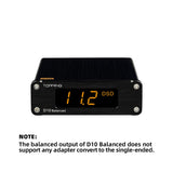 Topping D10 Balanced USB Converter HiFi Converters TRS/XLR/Opt/Coax Output ES9038Q2M XMOS XU208 PCM384KHz DSD256 Digital to Analog Converter Home Audio DAC (Black)