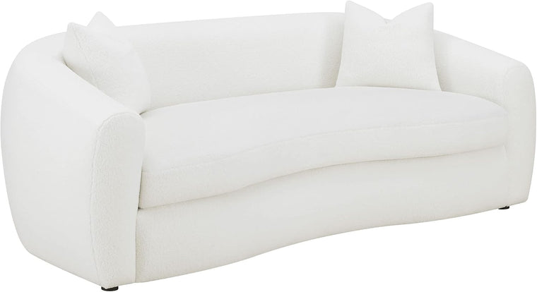Coaster Home Furnishings Isabella Upholstered Tight Back Sofa White