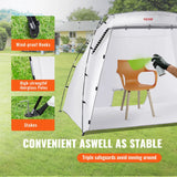 SKYSHALO Portable Paint Booth, Larger Spray Paint Tent with Built-in Floor & Mesh Screen, 7.5×5.2×5.2ft Spray Paint Shelter, Painting Tent Station for Furniture DIY Hobby Tool