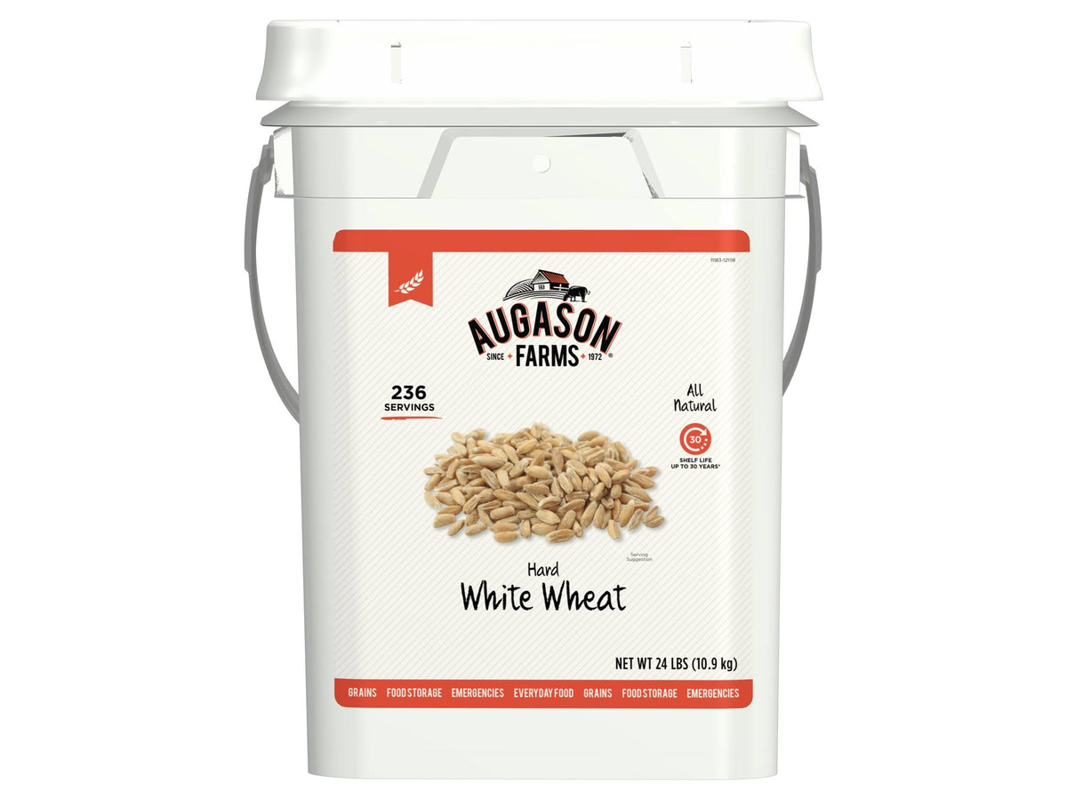 Augason Farms Hard White Wheat Emergency Food 26lb
