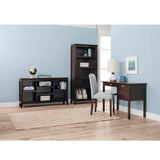 Threshold 32×22 Carson Horizontal Bookcase with Adjustable Shelves, Espresso