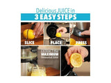 Vinci Hands-Free Electric Citrus Juicer | 1-Button Easy Press Lemon Lime Oran…