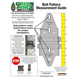 Green Hinge System 5766951 Steel Commercial Garage Door Hinge for 6