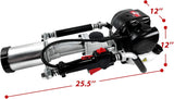 Gas Powered 4-Stroke T Post Driver Hammer Drills, 37.7CC Gasoline Engine Pile Driver, Air Cooling Single Cylinder Gasoline Petrol Garden Fencing Tool Machine with 2 Post Driving Head