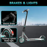 Electric Scooter for Adults, 19/25 Mph Max Speed, 21/25/35 Miles Range,350/500/600W APP Control E-Scooter with 8.5/10 Inflatable tire, Foldable Escooter with App Control, UL 2272 Certified