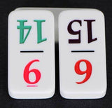Dominoes Professional Numbered Double 15 Set with Color-Coded Numbers