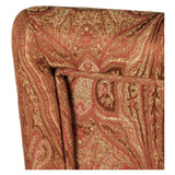 HomePop Parsons Red/Gold Damask Dining Chair