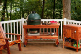 JJGeorge Big Green Egg Table (Long Table for Large Egg) Table Cover Included