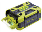 Snow Joe Sun Joe iON100V-5AMP Lithium-Ion Battery | 100-Volt | 5.0-Ah | Dual USB Ports for Advanced Smart Phone Charging