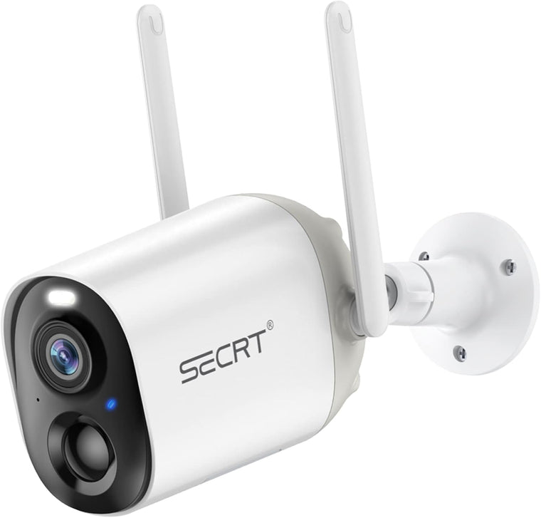 Wireless Outdoor Security Camera, SECRT Battery Powered 1080P WiFi Surveillance Cameras for Home Security System, Color Night Vision, Motion Detection, Siren Alarm and Spotlight, 2-Way-Talk,Waterproof