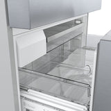 Bosch – 800 Series 20.5 Cu. Ft. 4-Door French Door Counter-Depth Smart Refrigerator – Stainless steel