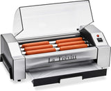 La Trevitt Hot Dog Roller- Sausage Grill Cooker Machine- 6 Hot Dog Capacity – Commercial and Household Hot Dog Machine for Family Use