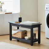 HDPS Shower Bench Seat, Poly Lumber Bathroom Stool for Inside Shower Waterproof, Foot Rest Stool for Shaving Legs with Adjustable Feet, Plastic Spa Bath Chair Seat for Bathroom, Non-Slip, Brown