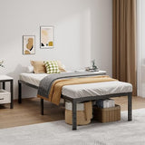 Metal Bed Frame Full Size – 14 Inch Heavy-Duty Full Platform Bed Frame No Box Spring Needed, Easy Assembly, Noise-Free, Sturdy Mattress Foundation, Underbed Storage Space