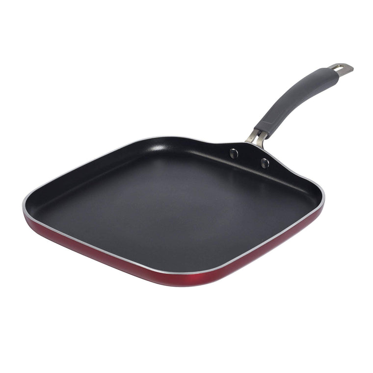 Epicurious 12-In. Square Griddle – Red