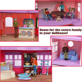 Sweet Li’l Family Dollhouse People Set of 9 Action Figure Set – Grandpa, Grandma, Mom, Dad, Sister, Brother, Toddler, Twin Boy & Girl