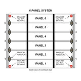 Green Hinge System 5766951 Steel Commercial Garage Door Hinge for 6