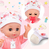 Baby Doll Toys Set, 14 Doll Toys, 25Pcs Dolls Care Toy Playset, Toddlers Toy Doll Set Incl Cradle Crib, High Chair, Milk Bottle, Pacifier, Diaper, Baby Gift for Age 3 4 5 6+ Years Old Girls Boys