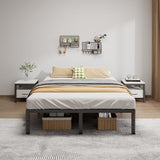 Metal Bed Frame Full Size – 14 Inch Heavy-Duty Full Platform Bed Frame No Box Spring Needed, Easy Assembly, Noise-Free, Sturdy Mattress Foundation, Underbed Storage Space
