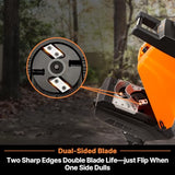 LawnMaster FD1503 Electric Wood Chipper Shredder 15-Amp 1.8-Inch Cutting Diameter Max 14:1 Reduction