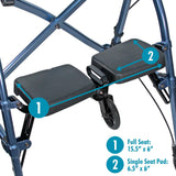 Able Life Space Saver Rollator Cobalt Blue – Each