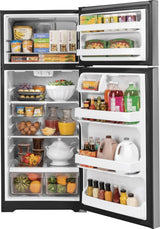 GE 17.5 Cu. ft. Stainless Steel Top Freezer Refrigerator-GTS18GSNRSS