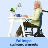 Medline Transport Wheelchair Lightweight Portable