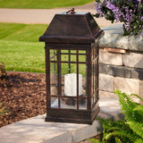 Smart Solar 3900KR1 San Rafael Estate Style Solar Lantern, 22-Inch, Antique-Bronze