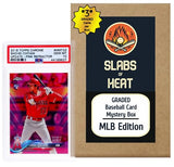 Three Graded Baseball Cards Gift Box: MLB Edition ??Three Premium PSA/BGS Graded 10, 9.5 or 9 Cards ??Potential Rookie Autographs & Numbered RC Refractors??Gift for Baseball Fans??by Slabs of Heat