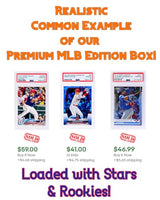 Three Graded Baseball Cards Gift Box: MLB Edition ??Three Premium PSA/BGS Graded 10, 9.5 or 9 Cards ??Potential Rookie Autographs & Numbered RC Refractors??Gift for Baseball Fans??by Slabs of Heat