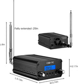 RICHRYCE FM Transmitter for Church, 1W / 7W Broadcast Radio Stereo Station ??Fcc Certified Wireless Broadcast Transmitter 76M to 108Mhz with Mic for Drive-in Movie Theater ??Campus