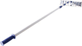 Snow Joe RJ204M 21′ Twist-n-Lock Telescoping Snow Shovel Roof Rake with 6 by 25 Poly Blade, 25 inches, Blue