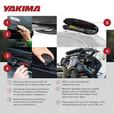 Yakima Roof Cargo Carrier, Vehicle Rooftop Hard Shell Travel Storage Box with SKS Lock, SkyBox NX XL, 18 Cubic Feet, Black