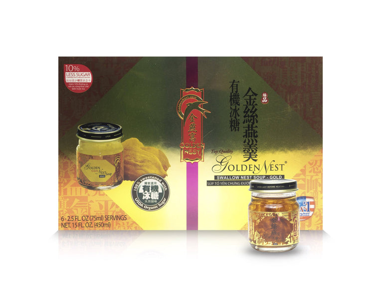 Bird??s (Swallow??s) Nest Soup ?C Original Rock Sugar ?C Golden Nest 1 Box (6 Bottles x 75ml)