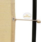 Shatex 90% Shade Fabric Sun Shade Cloth Taped Edge with Grommets Sun-Block Mesh Shade for Pergola Cover Canopy 12?? x 20??, Wheat, 12 Bungee Balls