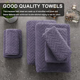 4 Pack Large Bath Towels Set 35×70 Black Oversized Bath Sheet Chair Towels, 600 GSM Ultra Soft & Absorbent Towels for Bathroom, Quick Dry Towel for Gym Hotel Camp Pool
