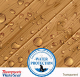 Thompson??s WaterSeal Transparent Waterproofing Wood Stain and Sealer, Harvest Gold, 1 Gallon